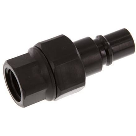 POM DN 7.2 Koppeling Insteeknippel G 1/4 inch Binnendraad Dubbele afsluiting