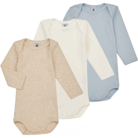 Petit Bateau  Kinder bodies BODY US ML PASTEL PACK X3