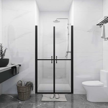 vidaXL - Douchedeur - (93-96)x190 - cm - ESG - transparant