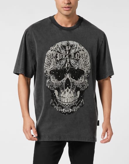 T-Shirt Ronde Hals Ss Skull