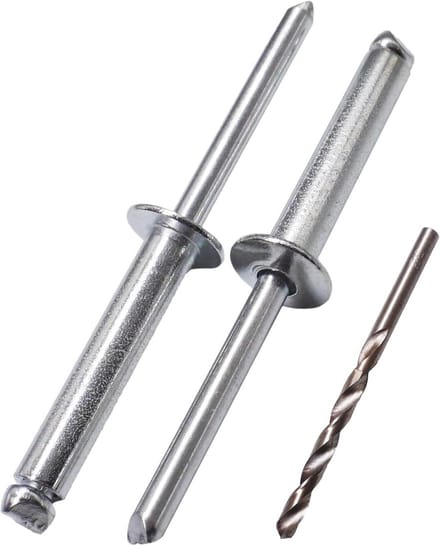Aluminium blindklinknagels 6,0 x 30 mm - 120 stuks met stalen doorns
