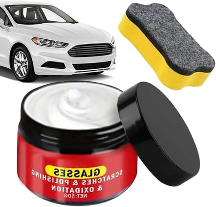 Glas Krasverwijderaar - Detailreiniger - Auto Onderhoud - Direct Werkend - 50g - null