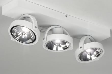 Lumidora Opbouwspot 73577 - SUNNY - 3 Lichts - G9 - Wit - Aluminium