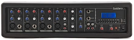SubZero SZ-PMIX4-MP3 4-Kanaals Actieve Mixer, Digitale Mediaspeler