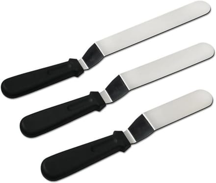 Set van 3 RVS Taartscheppen en Bakaccessoires - Taartschepper, Spatel en Taartverdeler voor Perfecte Taarten