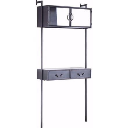 Furnilux Ventana Wandkast - 183 cm - Grijs Ijzer