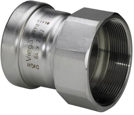 Sanpress Inox XL overgangsstuk SC pers bi.dr 88.9mmx3 bi