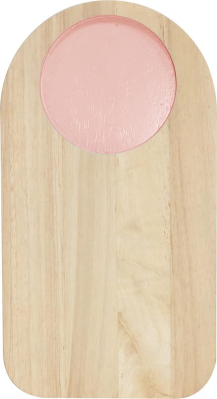 TAK Design Sade Snijplank - Hout - 27,2 x 15 cm - Roze