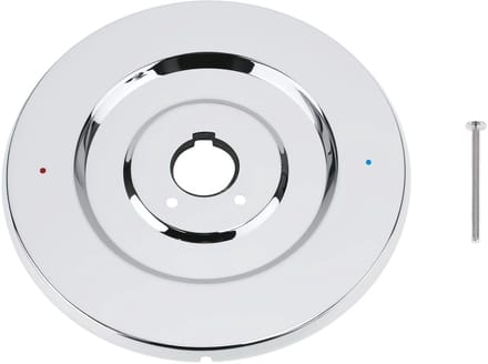 Dailygoods - Chromen Rozet voor Bad- en Douchekranen Compatibel met Moen