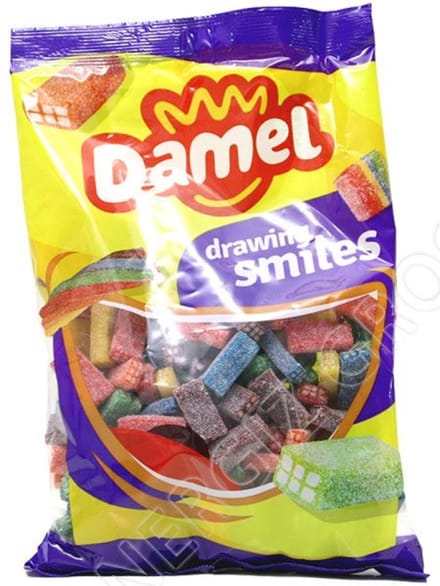 Damel Drawing Smiles - zure snoepjes in diverse smaken - 1 kg
