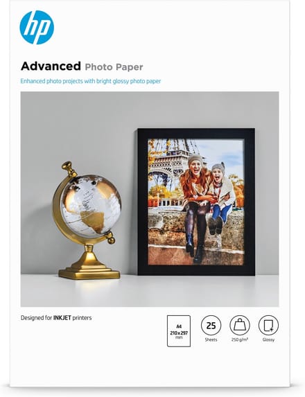 HP Q5456A Advanced - Glossy fotopapier / 250g / A4