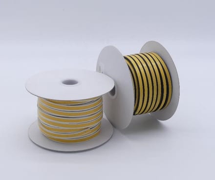 Kroonband 9x3 wit 1m