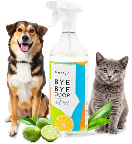 Mersjo Bye Bye Odor - Geurneutralisator - 1000ml - Voor Huis en Auto - Biologisch en Veilig