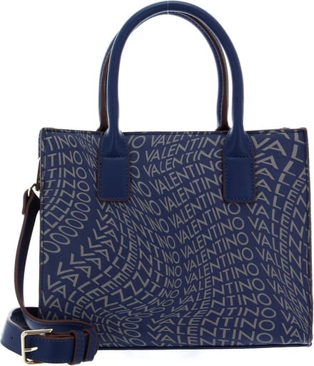 VALENTINO Schoudertas Shopper Samosa Shopping Bag Blu / Grigio Blauw