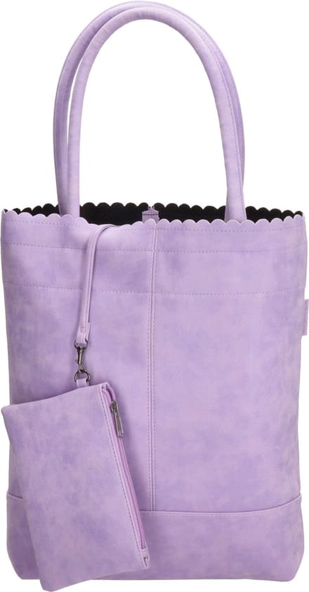 Beagles Ronda Shopper met leuke etui - Tote Bag - Dames Tas - Lila