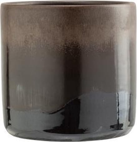 Cosy @ Home Bloempot Glazed Bruin 15x15xh16cm Cilind