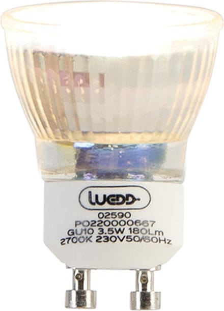 LUEDD GU10 LED lamp 35mm 3,5W 180 lm 2700K
