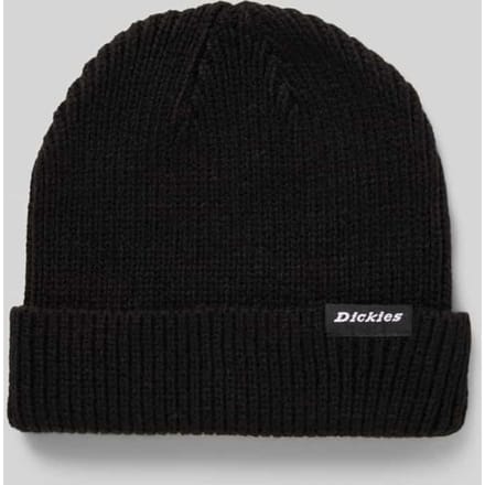 Beanie met labeldetail