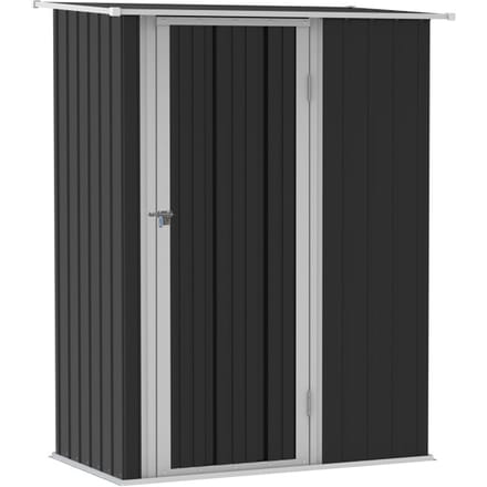 4goodz Tuinkast Metaal - Balkonkast - 84x142x189 cm - Grijs