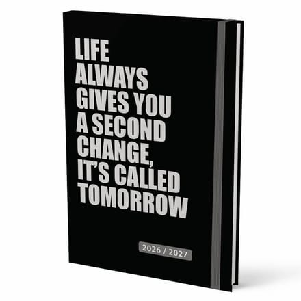 Week agenda - 2027 - 17 maanden - 14,8x21cm - Zwart