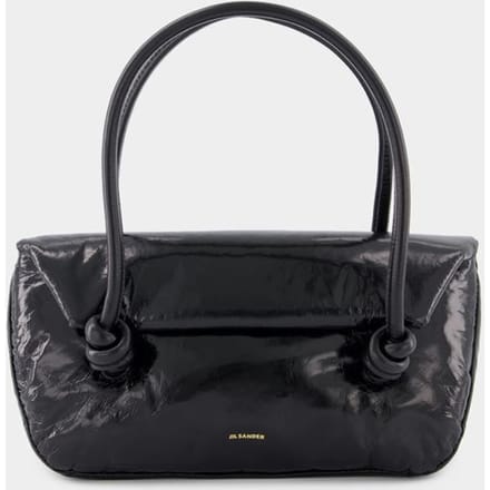 Knot Sm Schoudertas - Jil Sander - Leer - Zwart