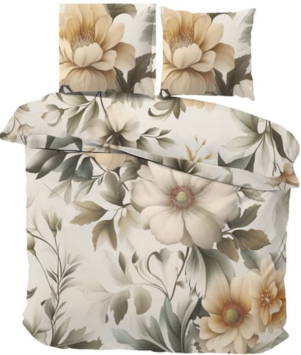 iSleep Dekbedovertrek Jet - Litsjumeaux - 240x200/220 cm - Naturel