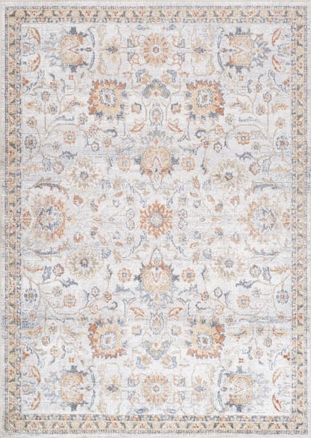 SURYA Esther vloerkleed wasbaar oosters vintage crèmekleurig