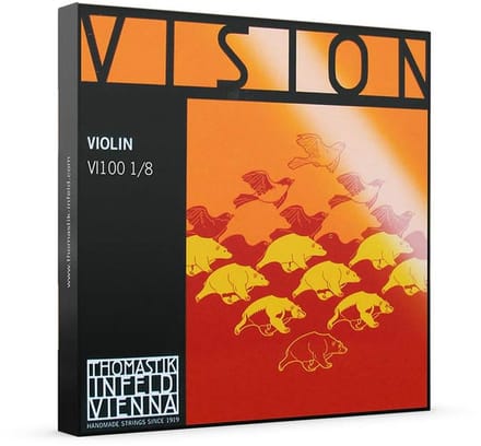 Thomastik Infeld VI-100-18 violin string set 1/8, synthetic core