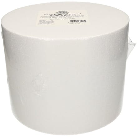 FunCakes Taart Dummy - Piepschuim Blok - Rond - Double Barrel - Ø25 cm x 20 cm