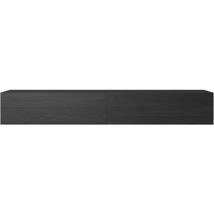 Selsey Bisira - TV-meubel 200 cm - Zwarte essenhout