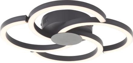 Brilliant G80660/06 Fico Plafondlamp LED LED vast ingebouwd 22 W Zwart