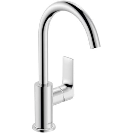 hansgrohe Rebris E - Wastafelmengkraan - Ééngreeps bediening - Met trekwaste - 210mm maat - Draaibare uitloop - Chroom
