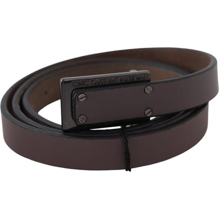 Kostuum National Vrouwen bruin leer Tactical Logo Buckle donker