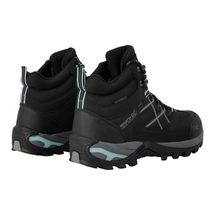 Regatta Dames/Dames Samaris III Wandelschoenen (Zwart/verbleekt aqua)