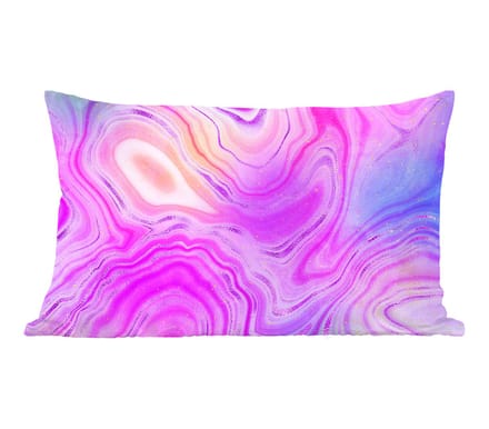 Sierkussens - Kussentjes Woonkamer - 60x40 cm - Neon - Agaat geode - Stenen