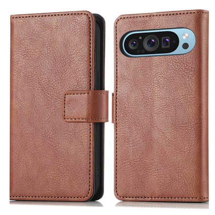 imoshion Hoesje - Geschikt voor Google Pixel 9 / 9 Pro - Luxe Bookcase - Bruin