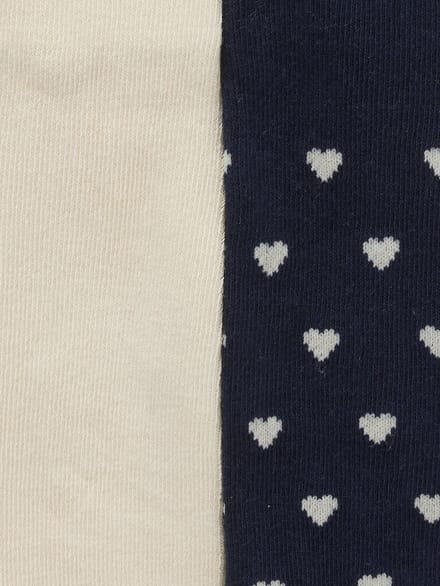 Vertbaudet Set van 2 paar maillots met hartjes voor babymeisjes