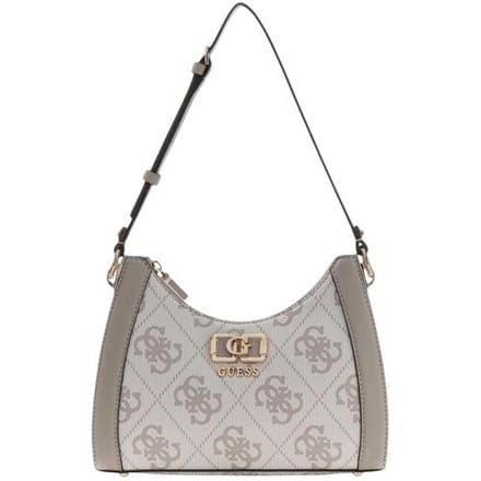 GUESS schoudertas Karnilla Logo Shoulder Bag Dark Taupe Logo