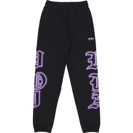 Lichtgewicht trainingsbroek heren gothic sk print broek zwart