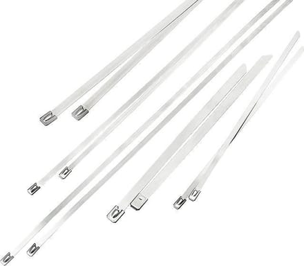 Metalen RVS Tie Wrap - 4,6 x 100 mm - 10 stuks