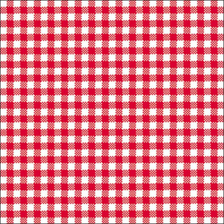 Ambiente Servetten - ruitjes rood/wit - 20x st - 33 x 33 cm - 3-laags - party bbq servetten