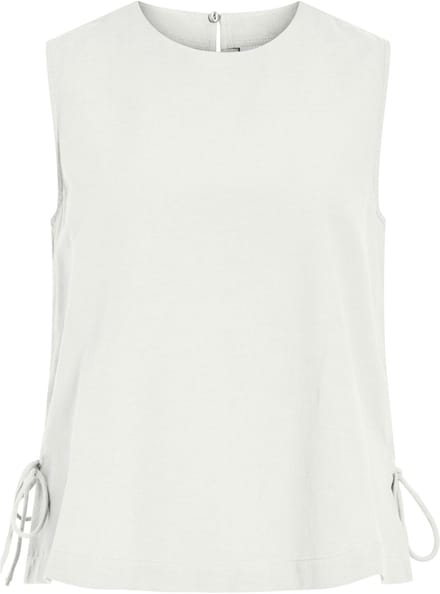 VILA - VIPRISILLA O-NECK S/L TIE TOP/VOL/R - Dames - Blouses