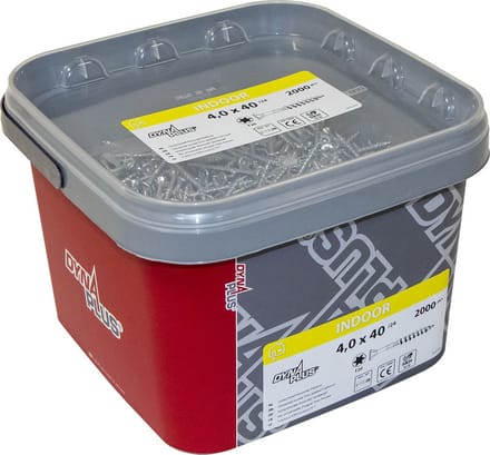 Dynaplus - Unischroeven - Torx 25 platkop - 5 x 70mm/42 - Verzinkt (600 stuks)