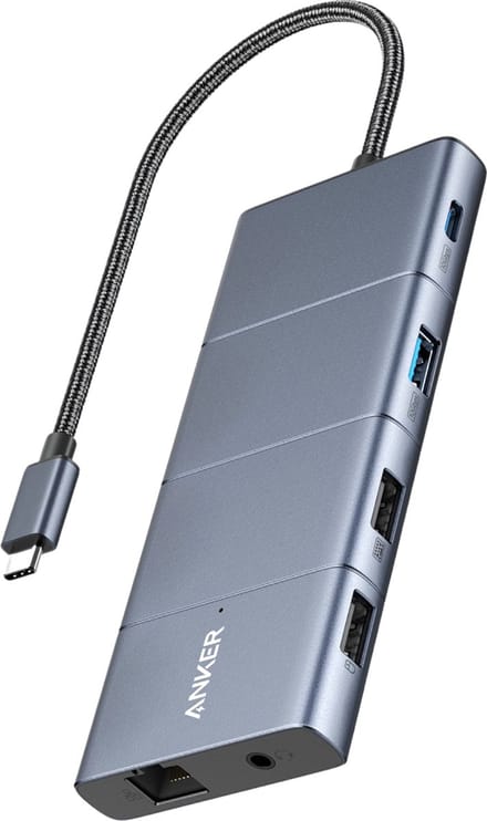 Anker A83880A1 interfacehub USB Type-C 10000 Mbit/s grijs