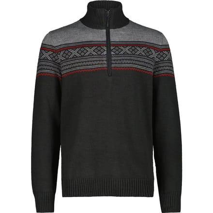 Trui met rits col CMP Wooltech