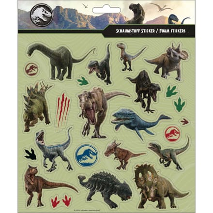 Foam stickers met glittereffect Jurassic World