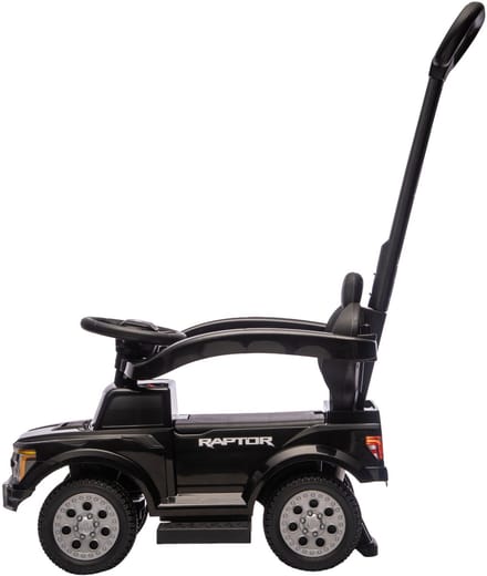 Puck Loopauto Ford F150 met Duwstang - Zwart