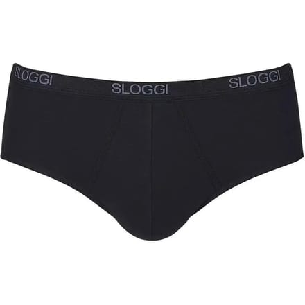 sloggi men Basic Heren Midi slip - Zwart - Maat S