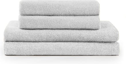Blumtal Terry Handdoeken Set - 2 x Baddoek & 2 x Handdoek: Wit