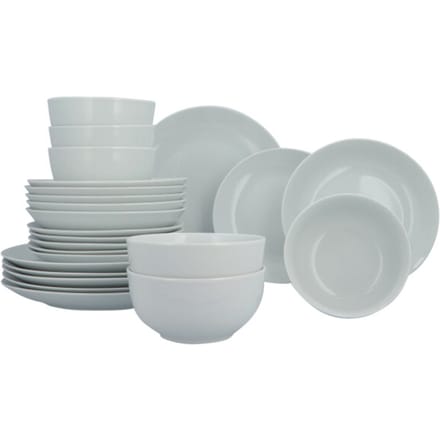 Luzzo ® base serviesset 6 persoons met pastaborden 24 delig -
